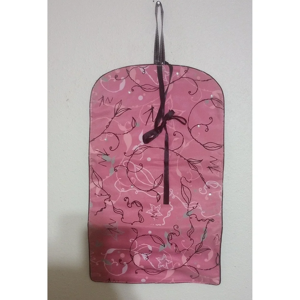 Mary Kay Pink Floral Roll Up Travel Cosmetic Bag Hanging Makeup Organizer